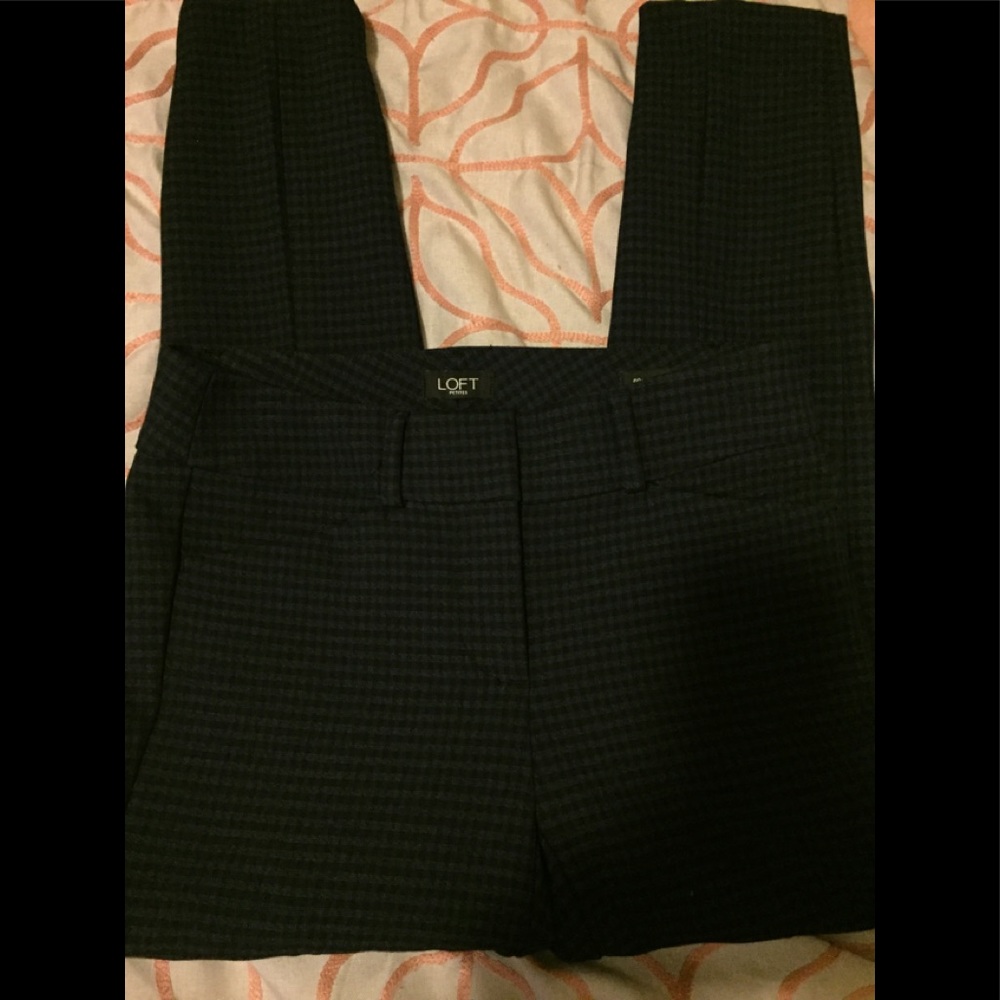 Loft blue/black skinny pants size 00 EUC